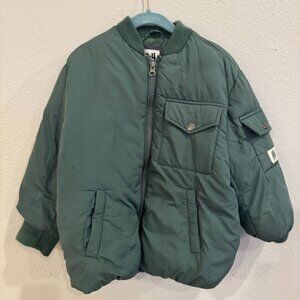 Cotton On Kids Green Bomber Jacket – Size 3-4